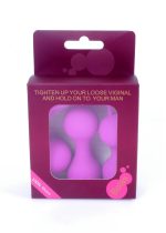 Kulki-Silicone Kegal Balls Set - Purple - obrazek 5
