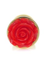 Plug-Jewellery Gold PLUG ROSE- Red