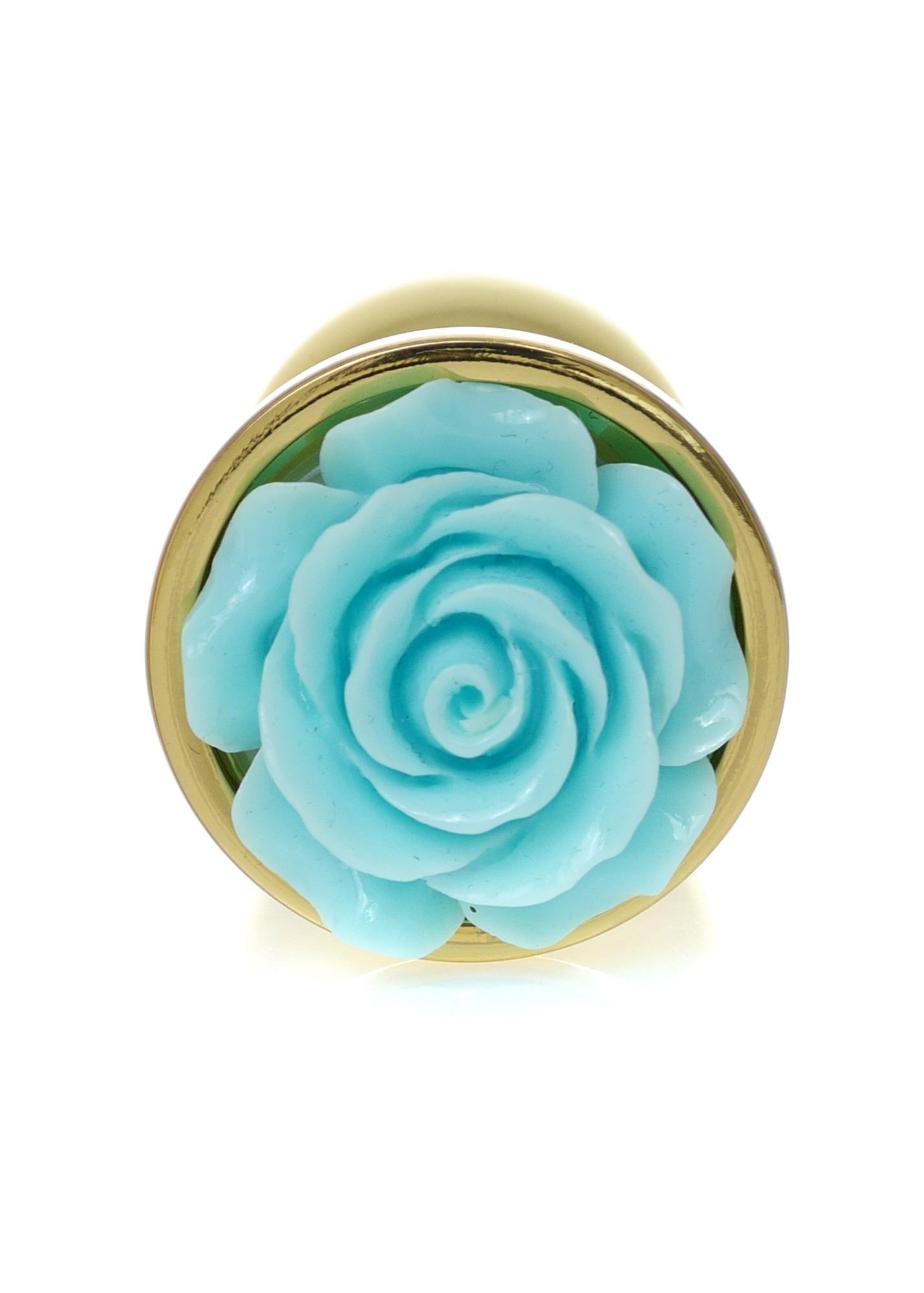 64-00126_01 Plug-Jewellery Gold PLUG ROSE- Light Blue - obrazek 1