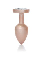 Plug-Jewellery Pearl Gold Heart PLUG- Clear S - obrazek 5