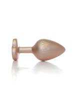 Plug-Jewellery Pearl Gold Heart PLUG- Clear M - obrazek 2