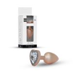 Plug-Jewellery Pearl Gold Heart PLUG- Clear L - obrazek 8