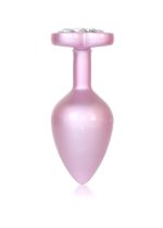 Plug-Jewellery Pearl Pink Heart PLUG- Clear M - obrazek 4