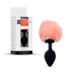 Plug-Jewellery Silicon PLUG - Bunny Tail - Black-Peach - obrazek 8