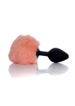 Plug-Jewellery Silicon PLUG - Bunny Tail - Black-Peach - obrazek 3