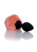 Plug-Jewellery Silicon PLUG - Bunny Tail - Black-Peach - obrazek 5