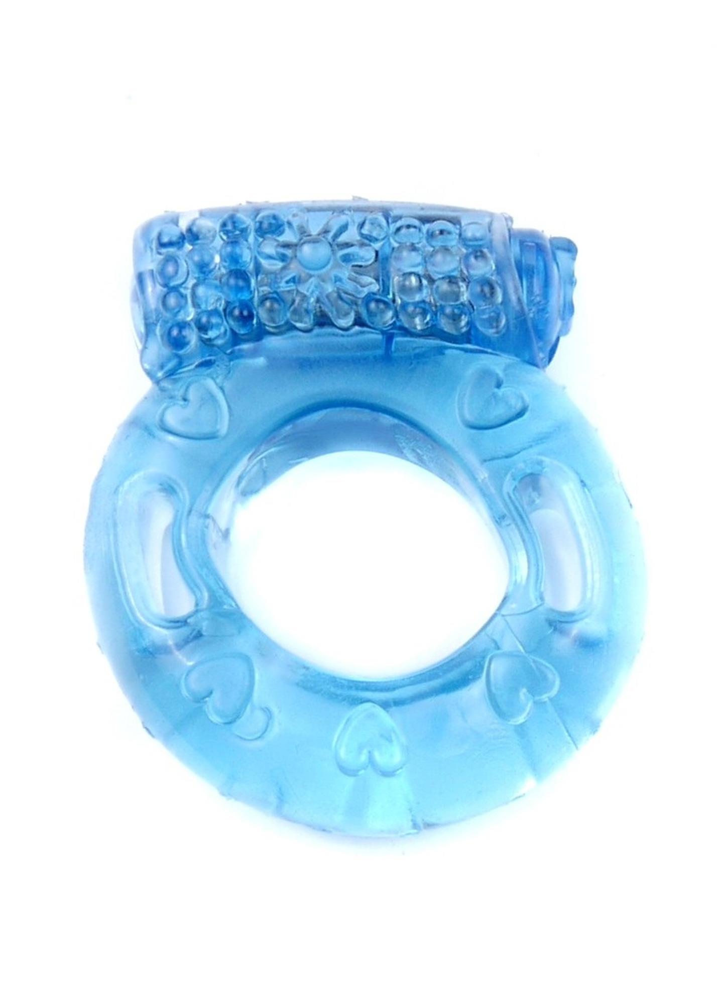 67-00040 Pierścień-Vibrating CockRing Blue - obrazek 1