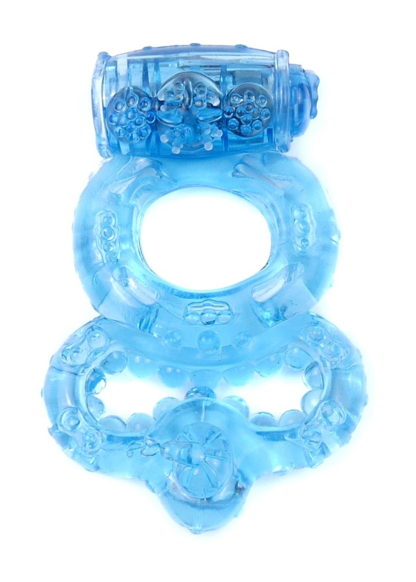 67-00045 Pierścień-Vibrating CockRing Blue - obrazek 1