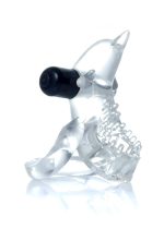 Pierścień-Dolphin Vibro CockRing Clear - obrazek 2