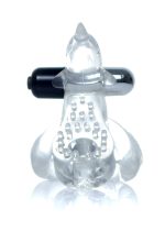 Pierścień-Dolphin Vibro CockRing Clear - obrazek 3