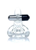 Pierścień-Dolphin Vibro CockRing Clear - obrazek 4