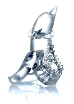 Pierścień-Dolphin Vibro CockRing Clear - obrazek 6
