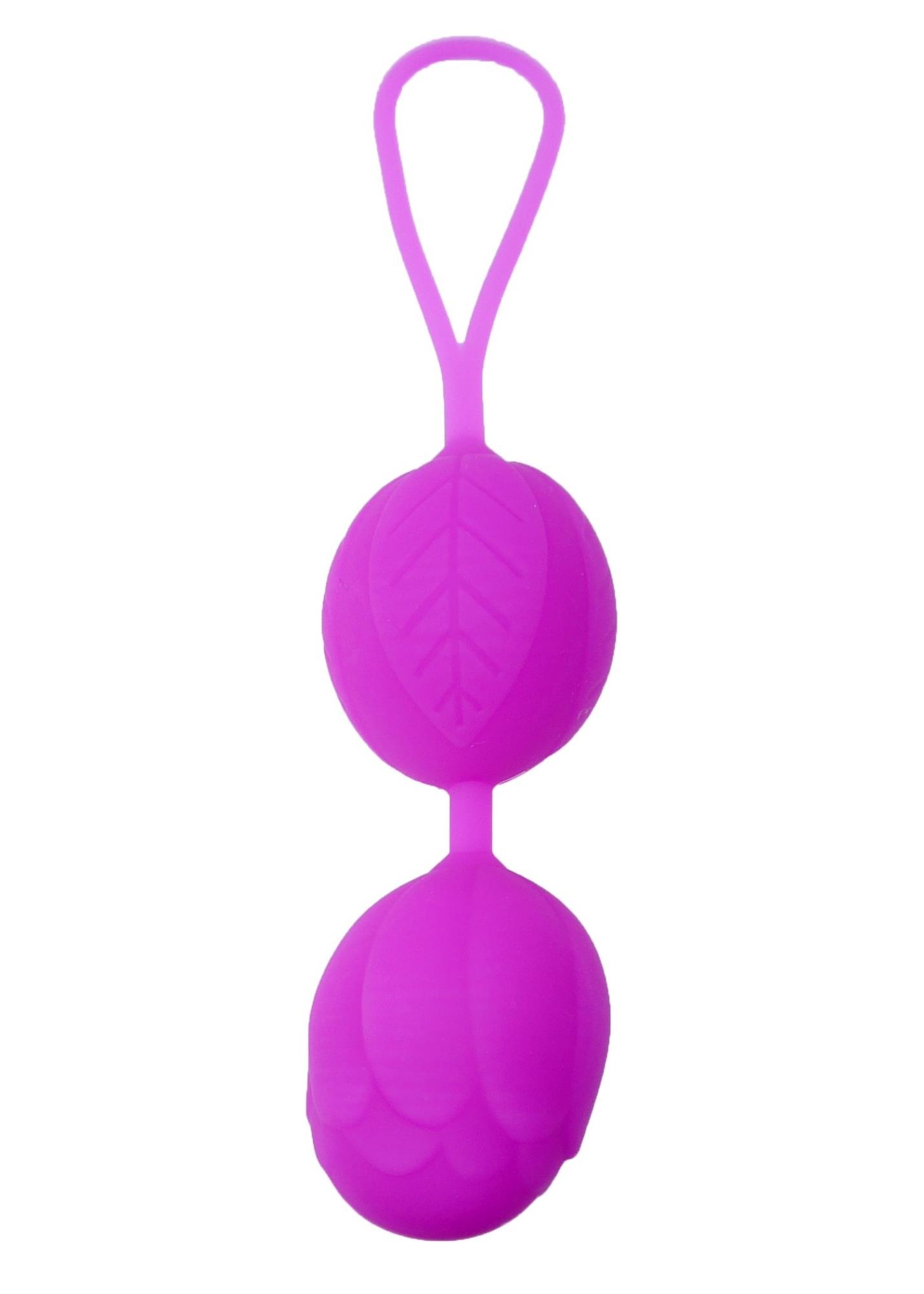 67-00083 Kulki-Silicone Kegel Balls Purple - obrazek 1