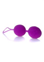 Kulki-Silicone Kegel Balls Purple - obrazek 2
