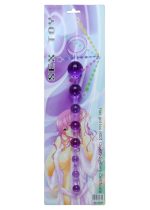 Plug/kulki-Jelly Anal 10 Beads Purple - obrazek 3