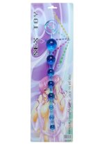 Plug/kulki-Jelly Anal 10 Beads Blue - obrazek 3
