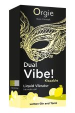 Dual Vibe! Kissable Liquid Vibrating Lemon Gin And Tonic - obrazek 3