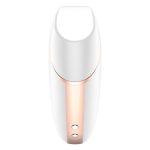 Wibrator - Love Triangle Air Pulse Stimulator + Vibration White - obrazek 5