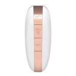 Wibrator - Love Triangle Air Pulse Stimulator + Vibration White - obrazek 6