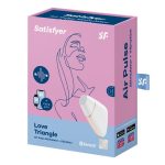 Wibrator - Love Triangle Air Pulse Stimulator + Vibration White - obrazek 7
