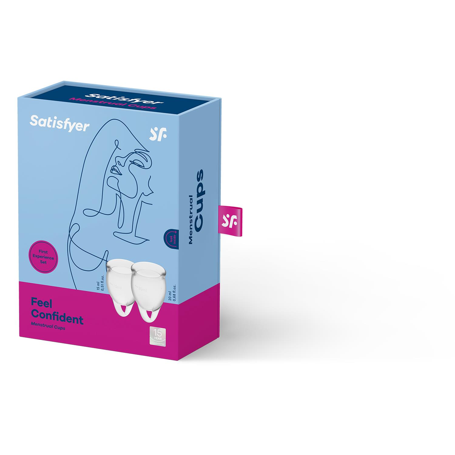 73-4002019 Tampony - Feel Confident Menstrual Cup (transparent) - obrazek 1