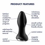 Plug-Vibrator Rotation Plug 2 Connect App (Black) - obrazek 7