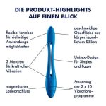 Elastic Game multi vibrator (Dark blue) - obrazek 3