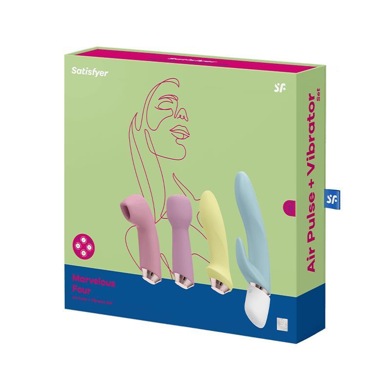 73-4009612 Marvelous Four Air pulse + Vibrator set - obrazek 1