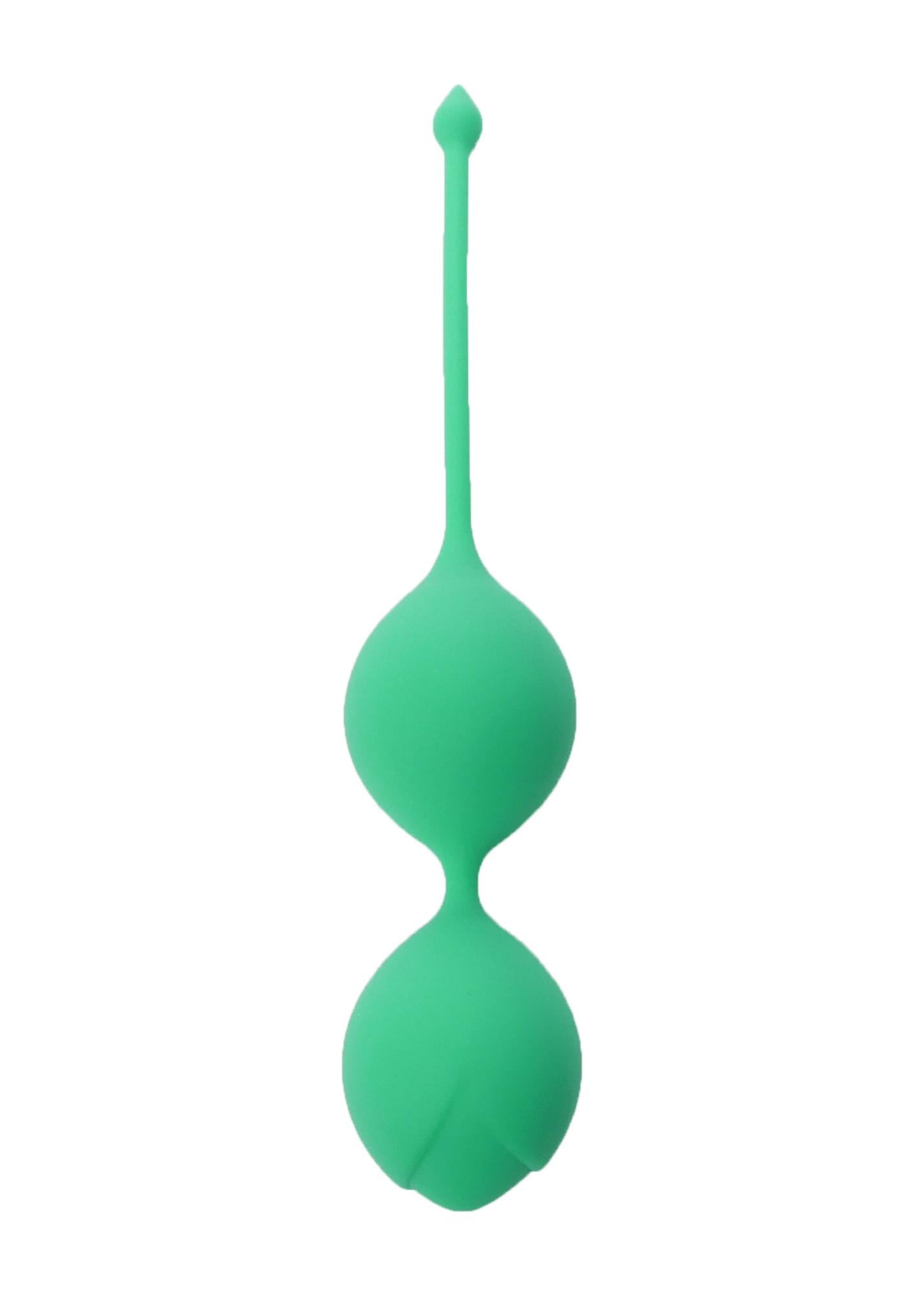 75-00007 Silicone Kegel Balls 29mm 60g Green - B - Series - obrazek 1