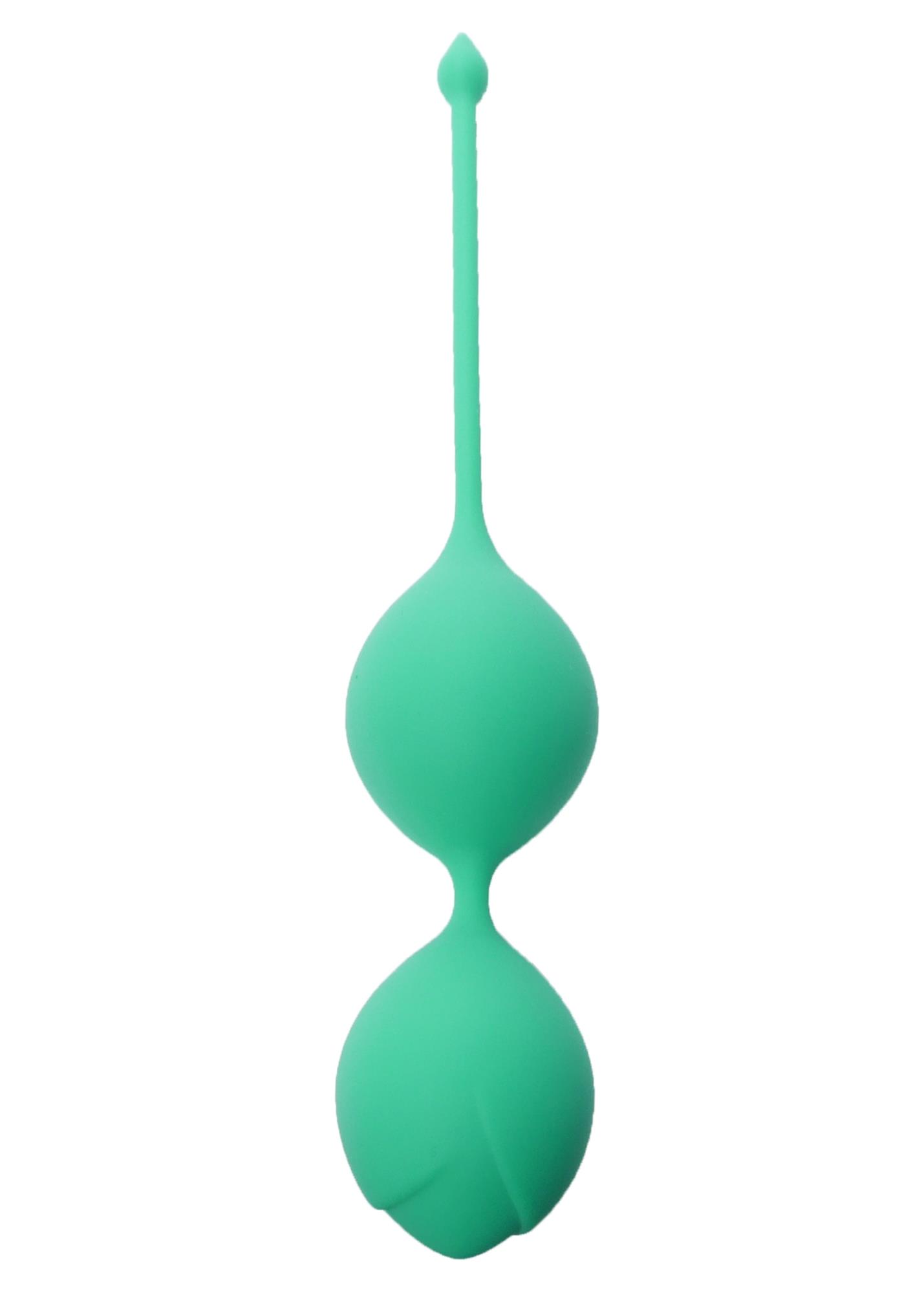 75-00008 Silicone Kegel Balls 36mm 90g Green - B - Series - obrazek 1