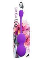 Vibrating Kegel Balls 32mm 80g Purple 10 function USB - B - Series - obrazek 3