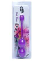Vibrating Kegel Balls 32mm 80g Purple 10 function USB - B - Series - obrazek 4