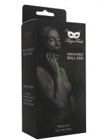 Black Breathable Ball Gag - obrazek 3
