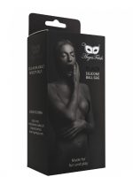 Black Silicone Ball Gag - obrazek 3