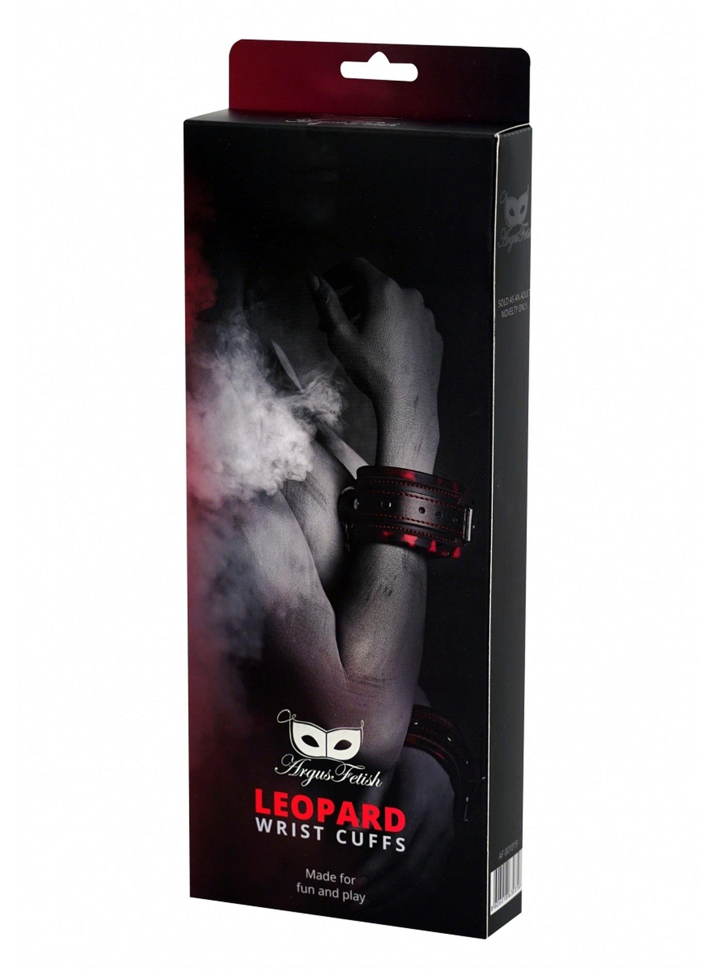 79-AF-1019 Leopard Wrist Cuffs - obrazek 1
