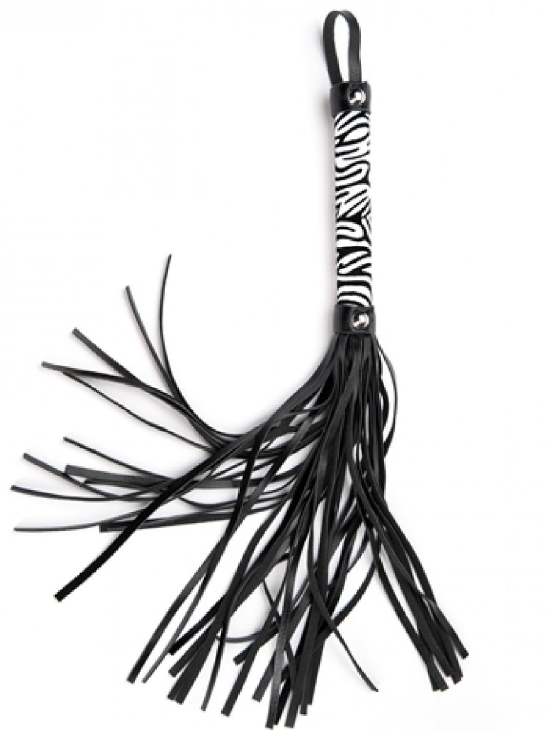 79-AF-1025 White Small Leopard Flogger - obrazek 1