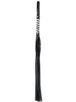 Black White Long Stripe Flogger - obrazek 2