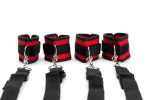 Black And Red Wrist And Ankle Bed - obrazek 3