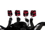 Black And Red Wrist And Ankle Bed - obrazek 4