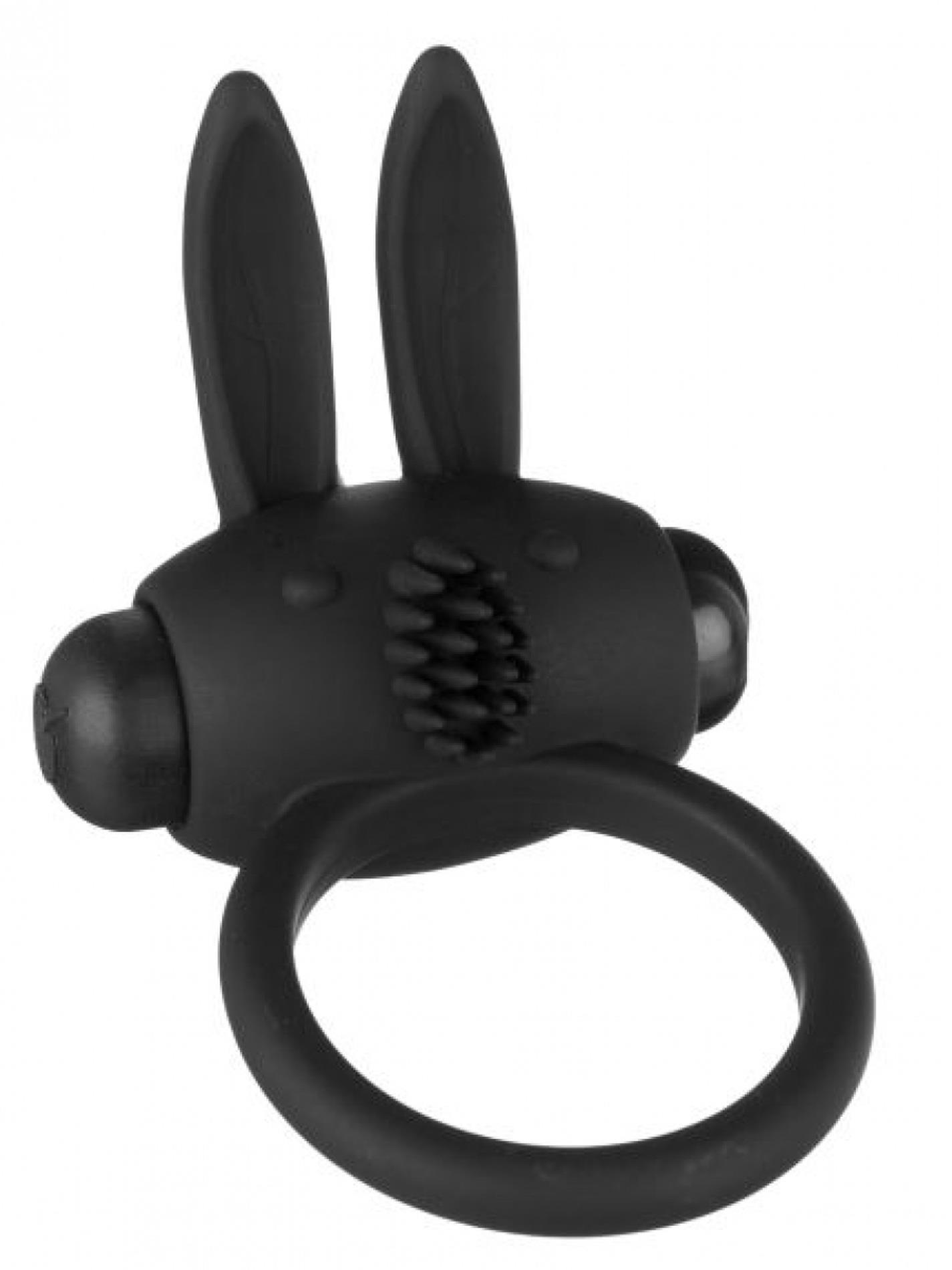 79-AT-1137 Bunny ring black - obrazek 1