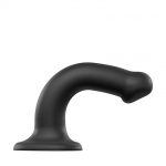 SEMI-REALISTIC DUAL DENSITY BENDABLE DILDO BLACK - M - obrazek 6