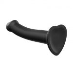 SEMI-REALISTIC DUAL DENSITY BENDABLE DILDO BLACK - M - obrazek 7