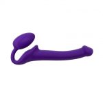 SEMI-REALISTIC BENDABLE STRAP-ON PURPLE - S - obrazek 2