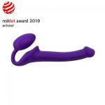 SEMI-REALISTIC BENDABLE STRAP-ON PURPLE - S - obrazek 4