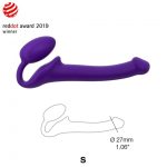 SEMI-REALISTIC BENDABLE STRAP-ON PURPLE - S - obrazek 5