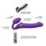 VIBRATING STRAP-ON - L - PURPLE - obrazek 5