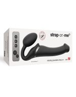 VIBRATING STRAP-ON - M - BLACK - obrazek 2