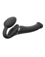 VIBRATING STRAP-ON - M - BLACK - obrazek 3