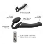 VIBRATING STRAP-ON - M - BLACK - obrazek 5