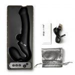 VIBRATING STRAP-ON - M - BLACK - obrazek 9
